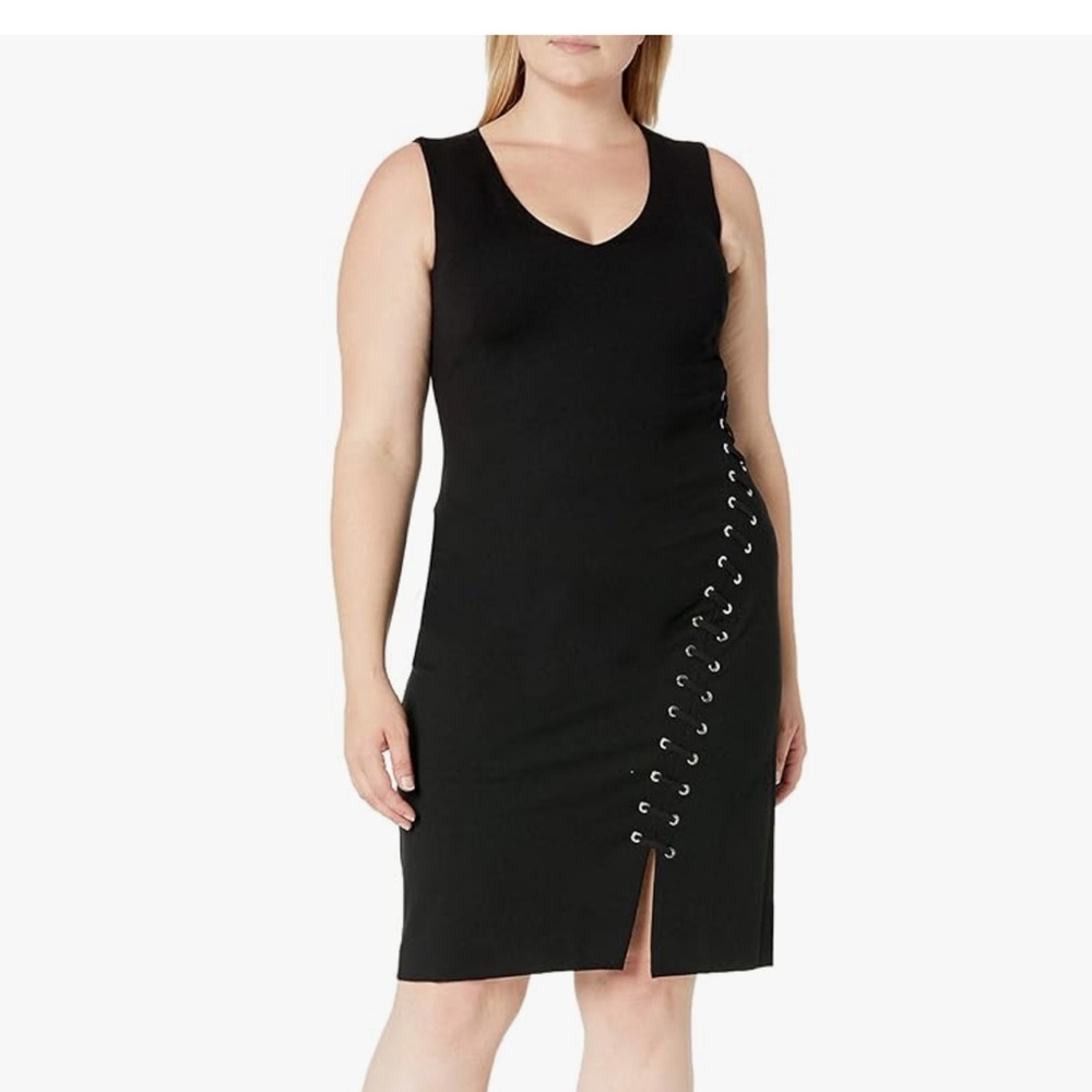 Rebel Wilson X Angels Women's Plus Size Fitted Lace Up Dress size 2X NWT